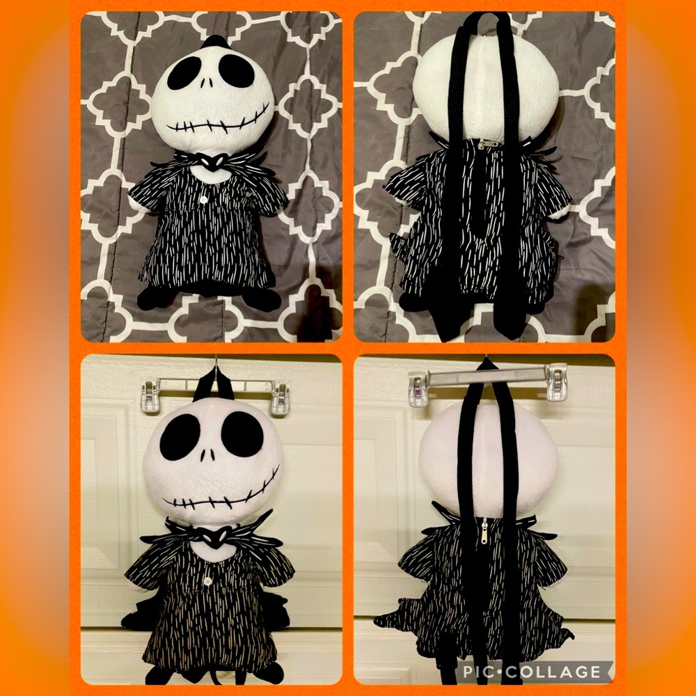 Custom Made Nightmare Before Christmas Jack Skellington Backpack Adjustable